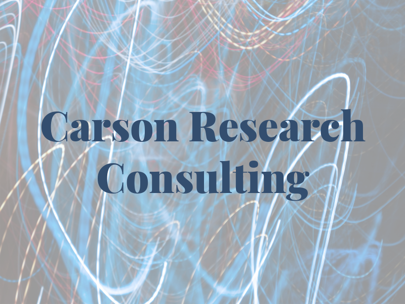 Carson Research Consulting