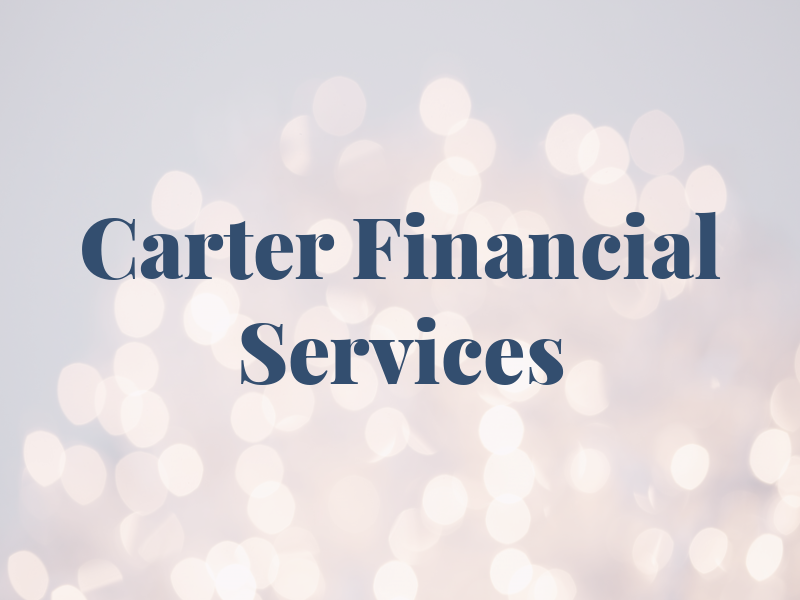 Carter Tax & Financial Services