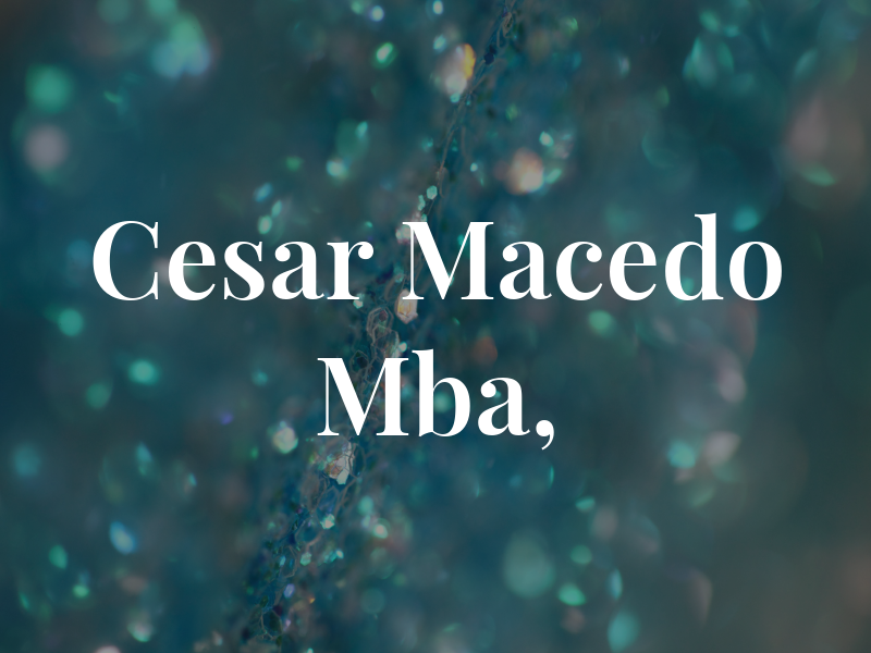 Cesar Macedo Mba, CFP