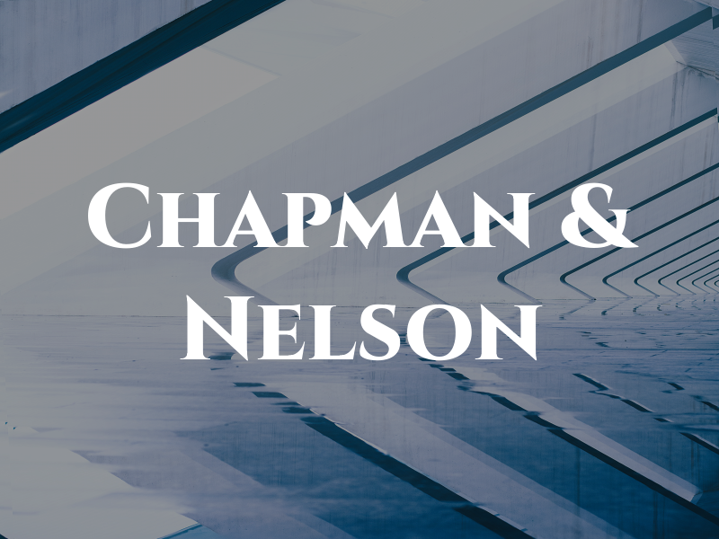 Chapman & Nelson