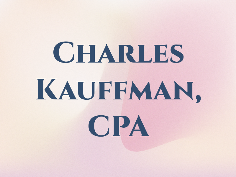 Charles Kauffman, CPA