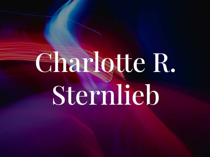 Charlotte R. Sternlieb