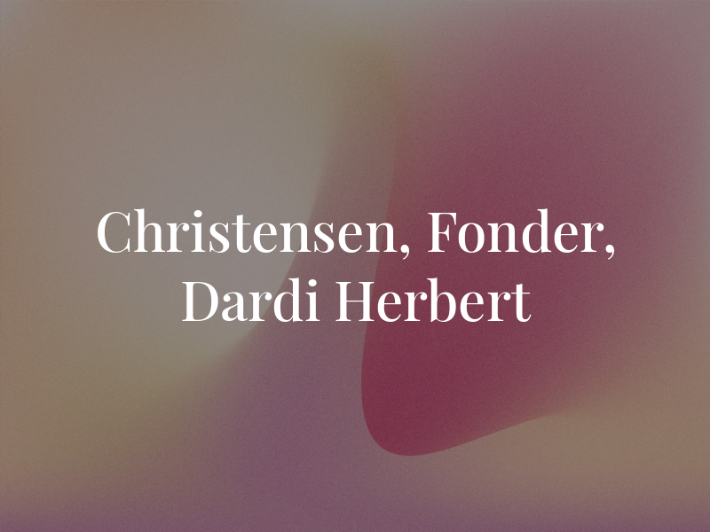 Christensen, Fonder, Dardi & Herbert