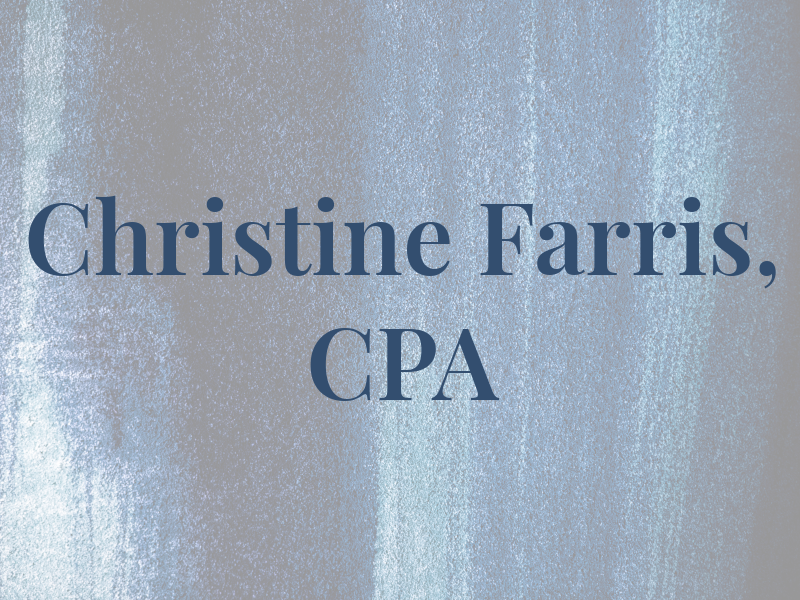 Christine Farris, CPA