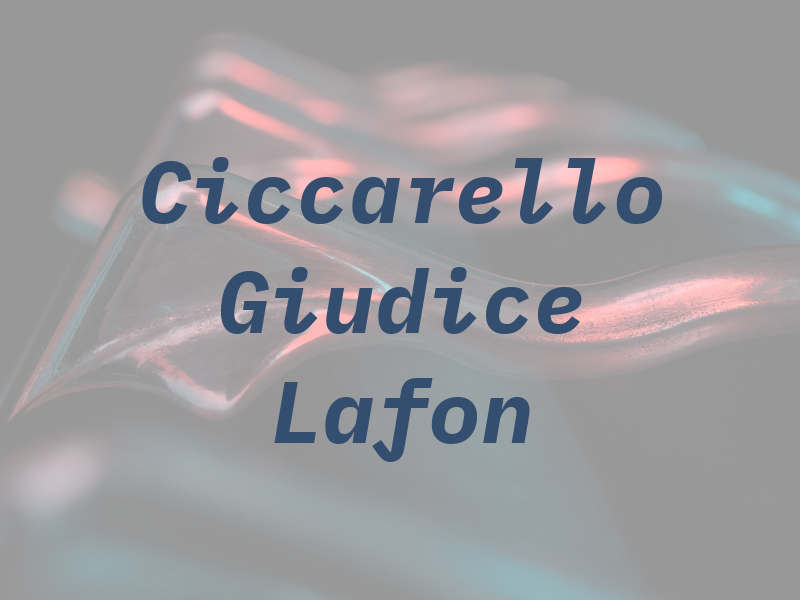 Ciccarello Del Giudice & Lafon