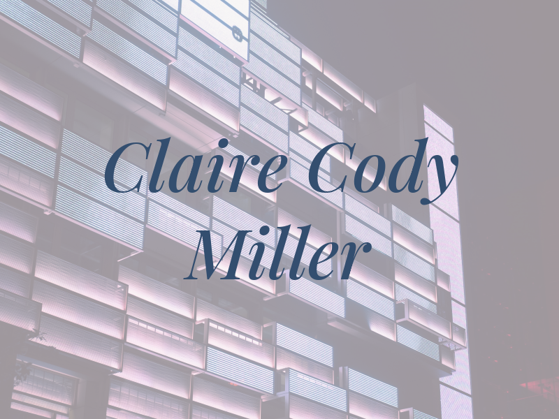 Claire Cody Miller