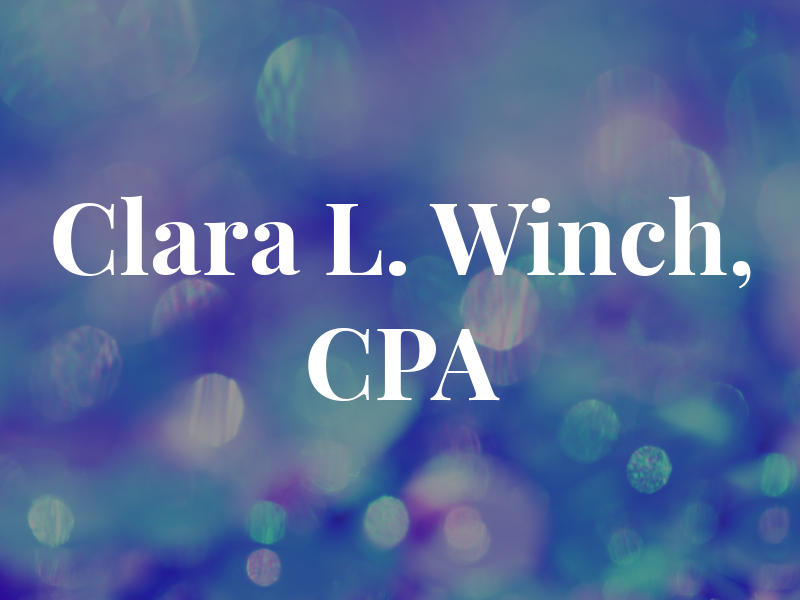 Clara L. Winch, CPA