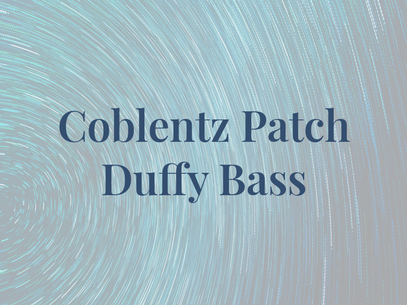 Coblentz Patch Duffy & Bass