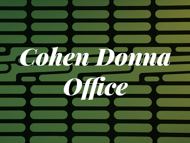 Cohen Donna R Law Office