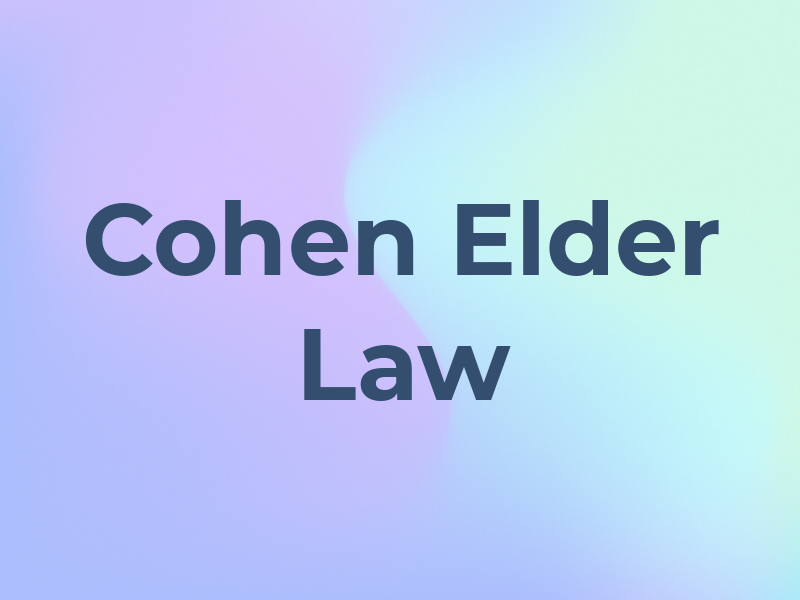 Cohen Elder Law