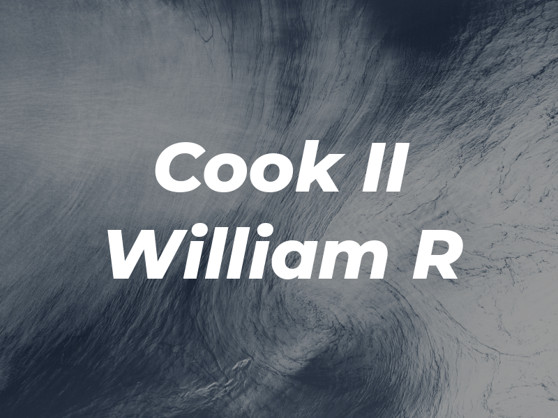 Cook II William R