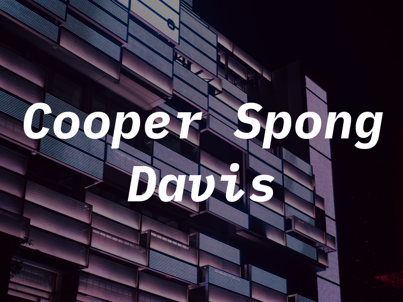 Cooper Spong & Davis