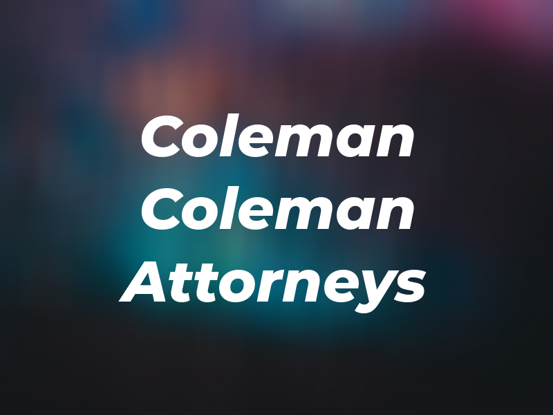 Coleman & Coleman Attorneys at Law