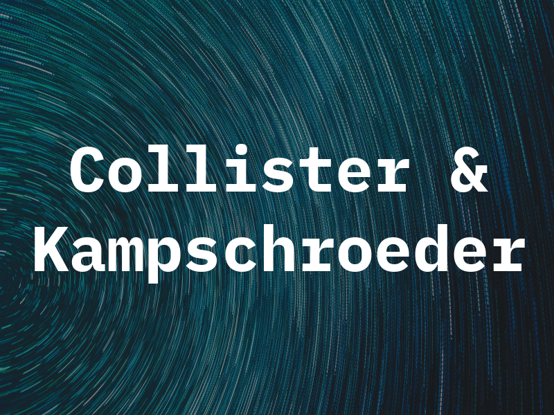 Collister & Kampschroeder