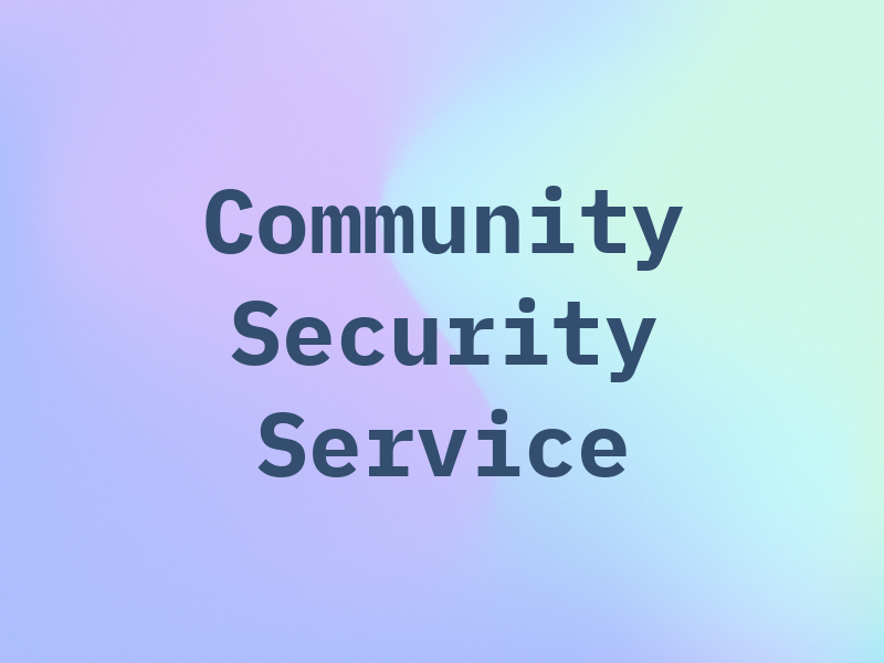 Community Security Service
