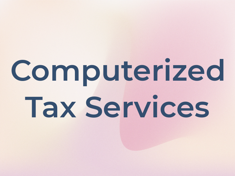 Computerized Tax Services
