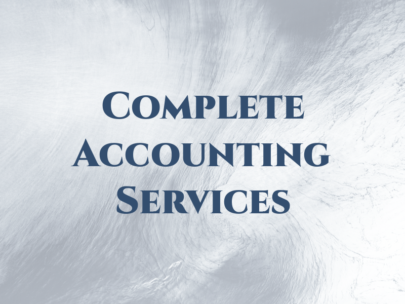 Complete Accounting & Tax Services