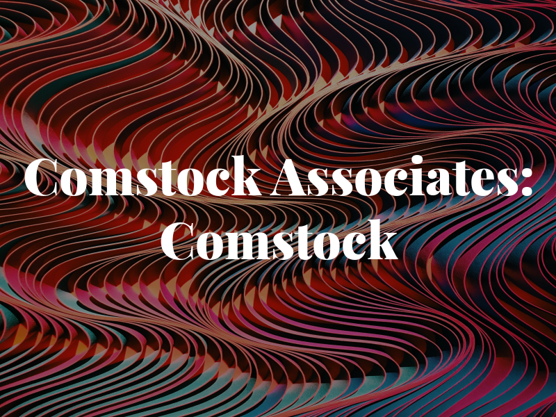 Comstock & Associates: Jim Comstock