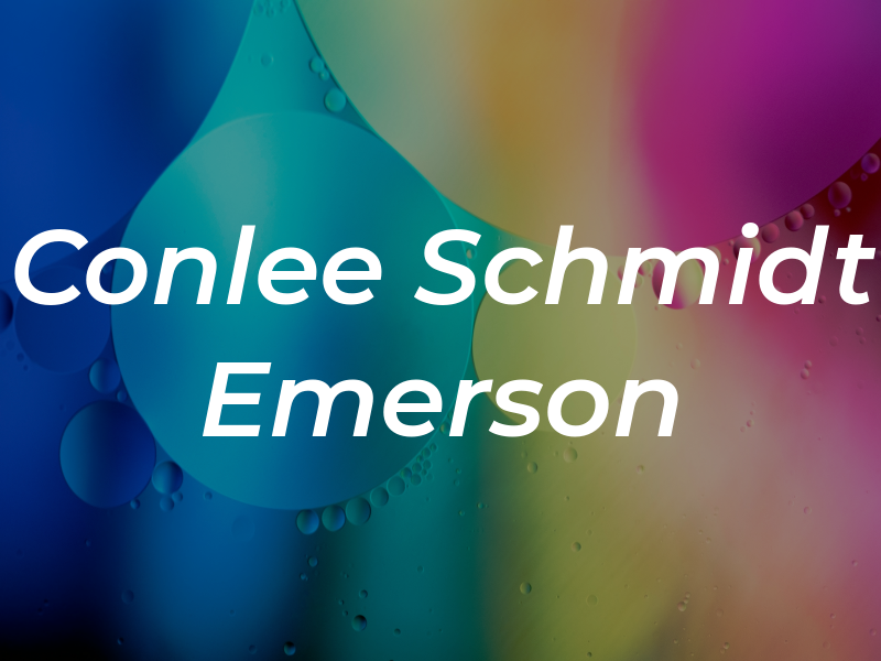 Conlee Schmidt & Emerson