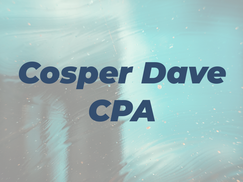 Cosper Dave CPA