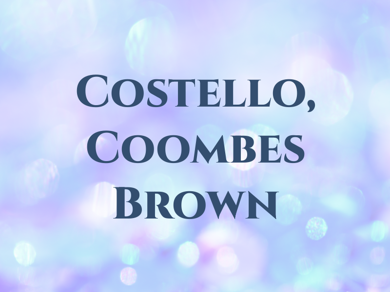 Costello, Coombes & Brown