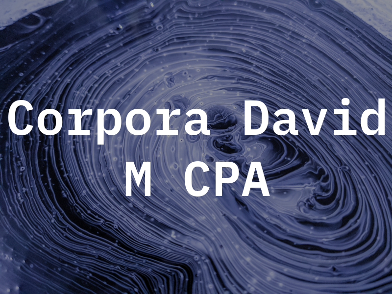 Corpora David M CPA