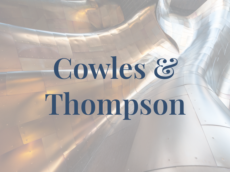 Cowles & Thompson