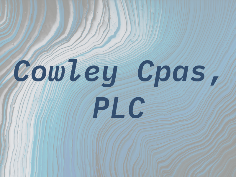 Cowley Cpas, PLC