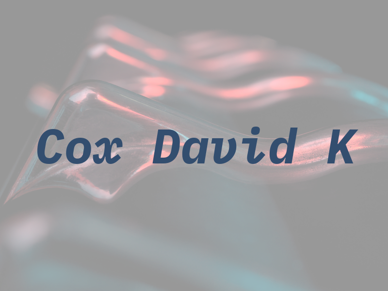 Cox David K