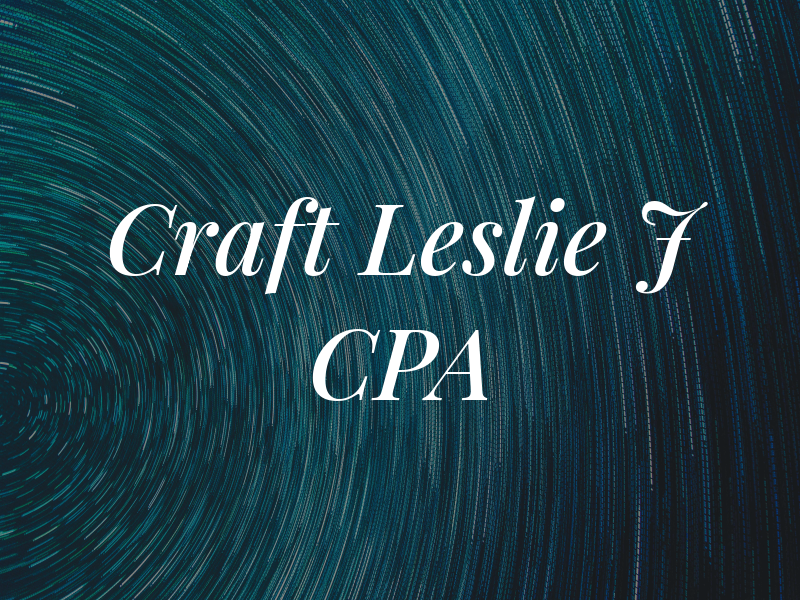 Craft Leslie J CPA