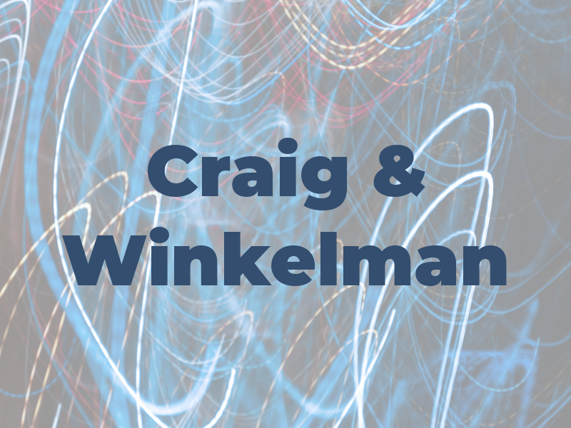 Craig & Winkelman