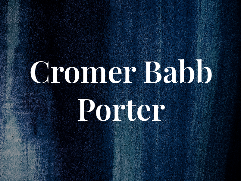 Cromer Babb & Porter