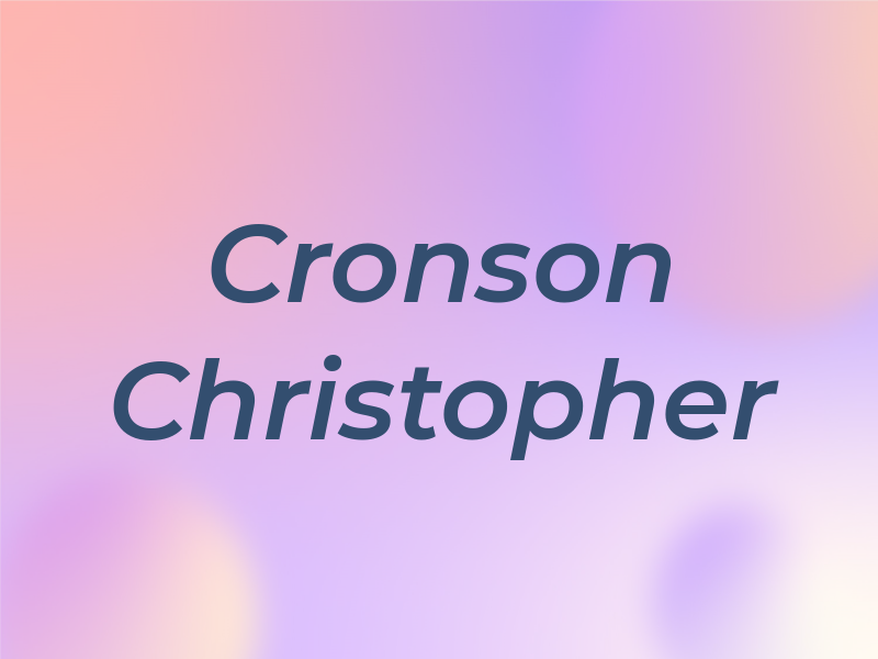 Cronson Christopher