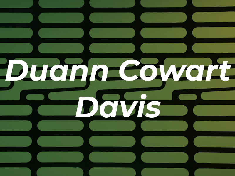 Duann Cowart Davis