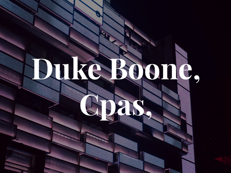 Duke & Boone, Cpas, PA
