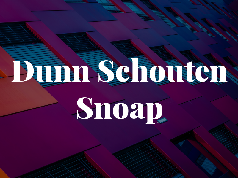 Dunn Schouten & Snoap