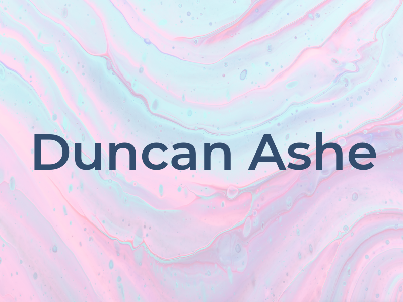 Duncan Ashe