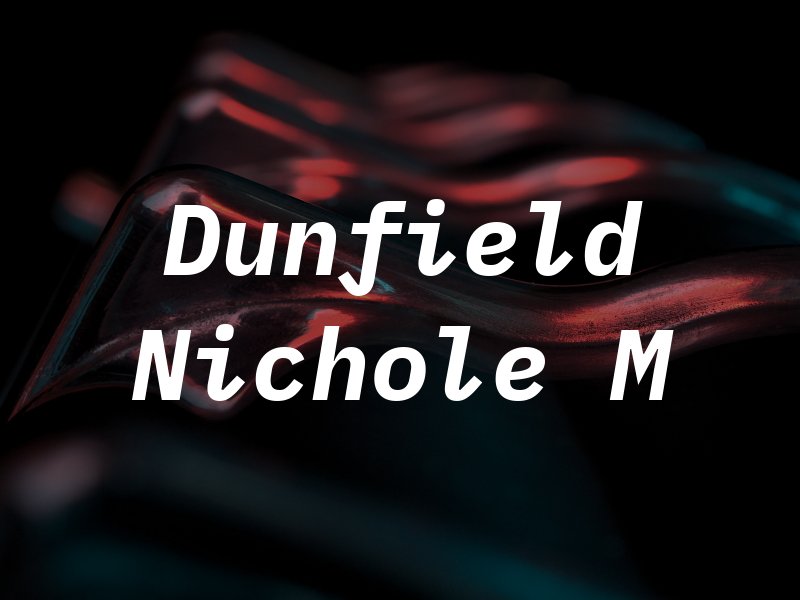 Dunfield Nichole M