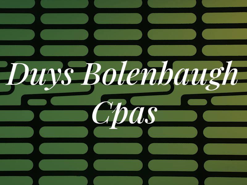 Duys & Bolenbaugh Cpas