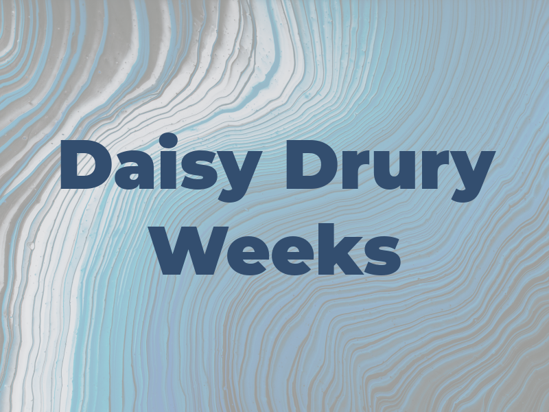 Daisy Drury Weeks