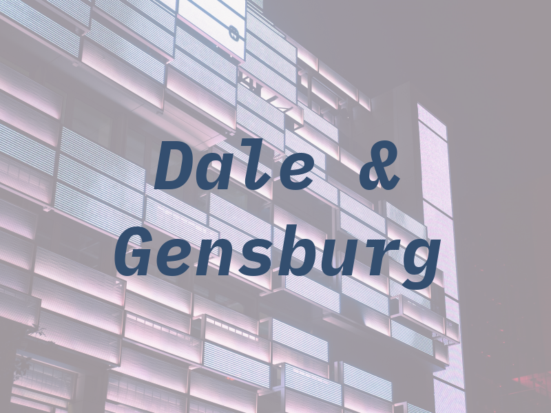 Dale & Gensburg