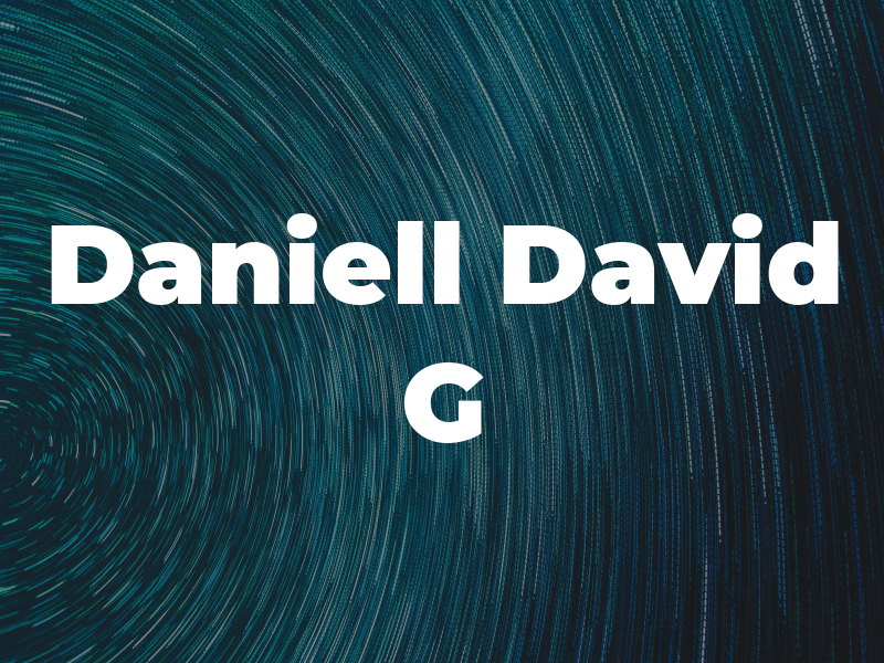 Daniell David G
