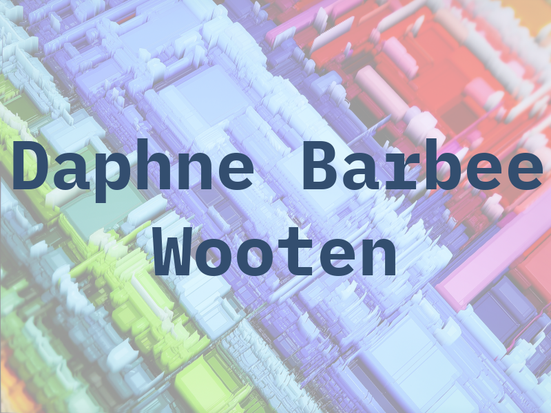 Daphne Barbee Wooten