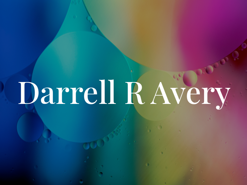 Darrell R Avery