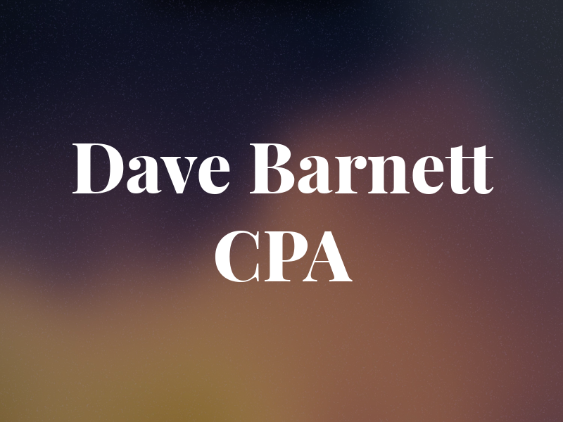 Dave Barnett CPA