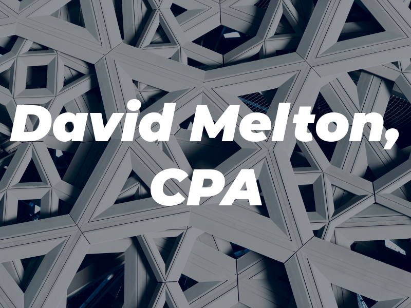 David Melton, CPA