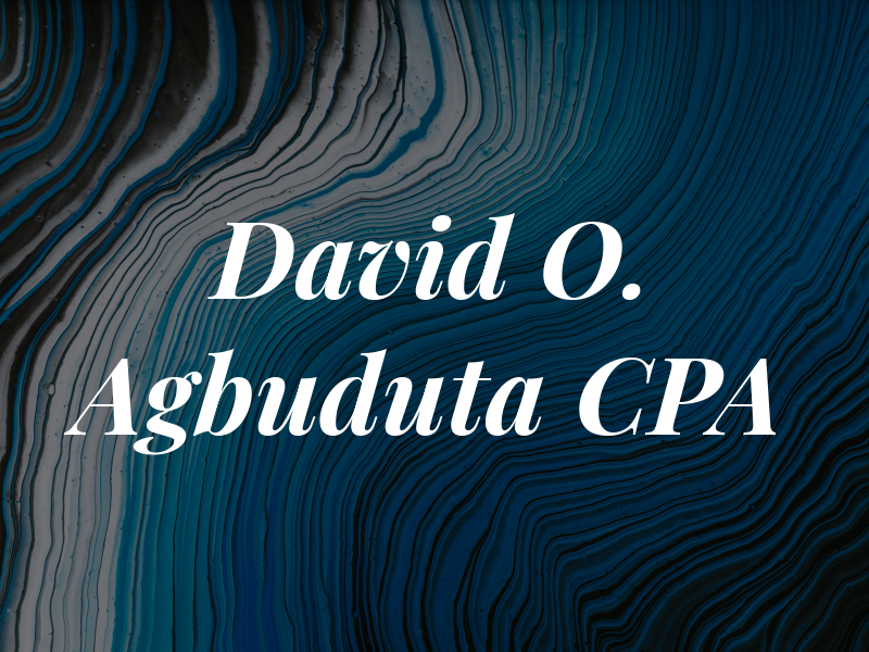 David O. Agbuduta CPA
