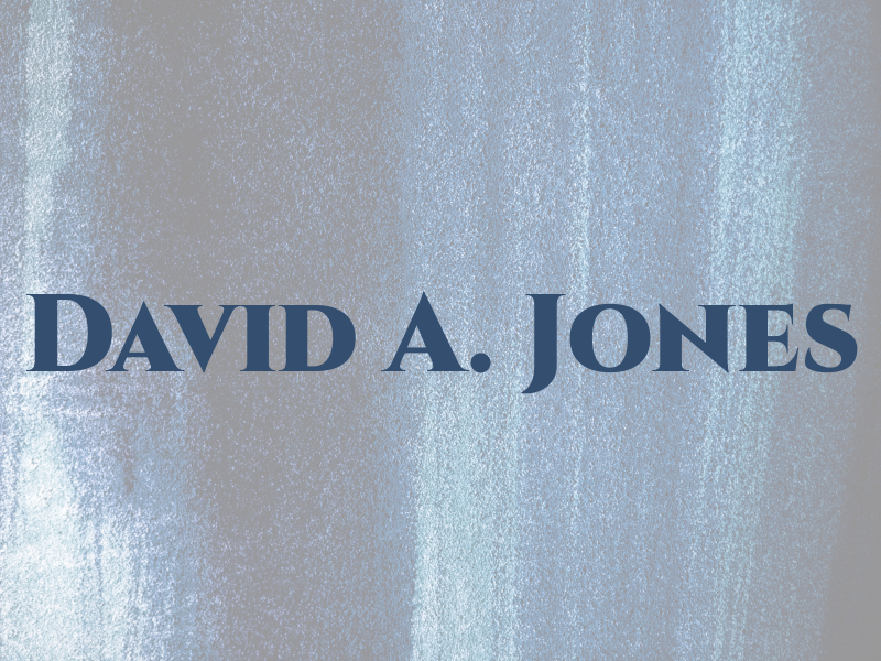 David A. Jones