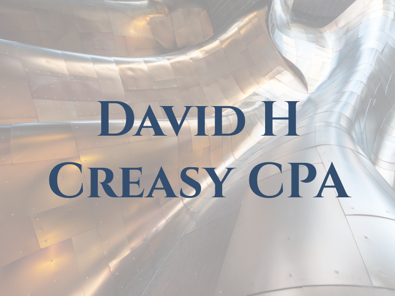 David H Creasy CPA