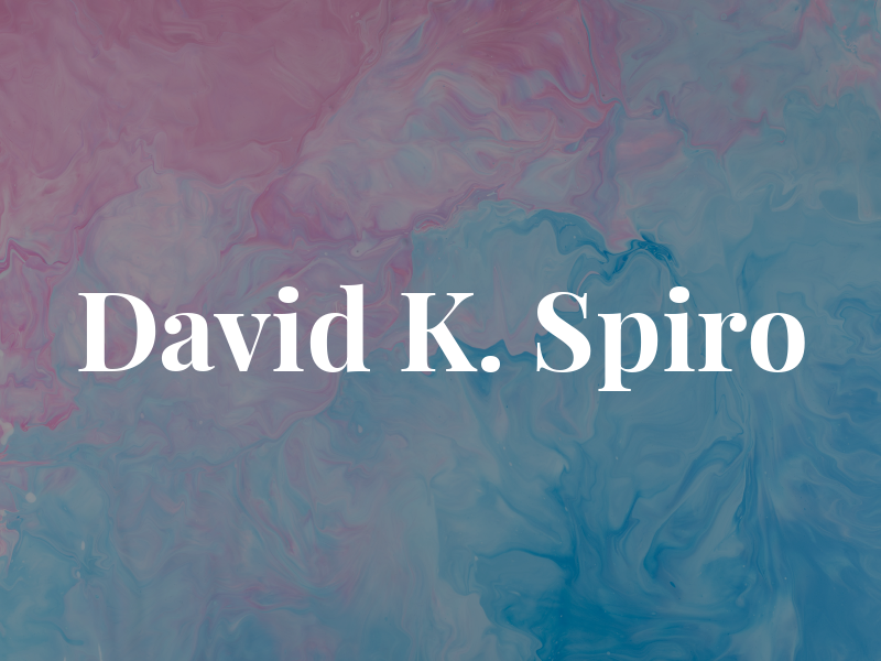 David K. Spiro